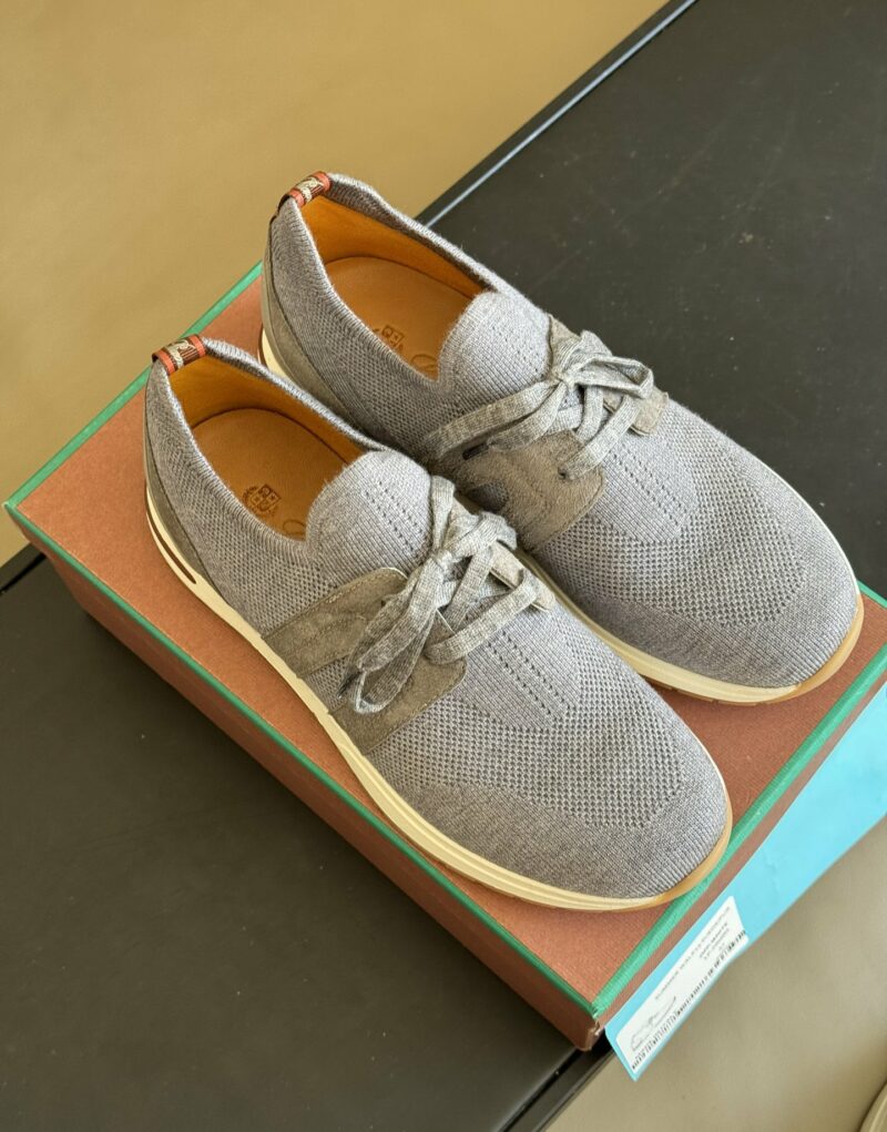 Loro Piana 360 Lp Lady Flexy Walk Sneaker Flannel Gray For Women - FAI7759 M579