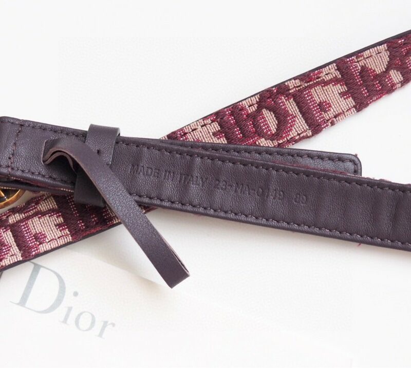 Christian Dior 30 Montaigne Reversible Belt Red For Women