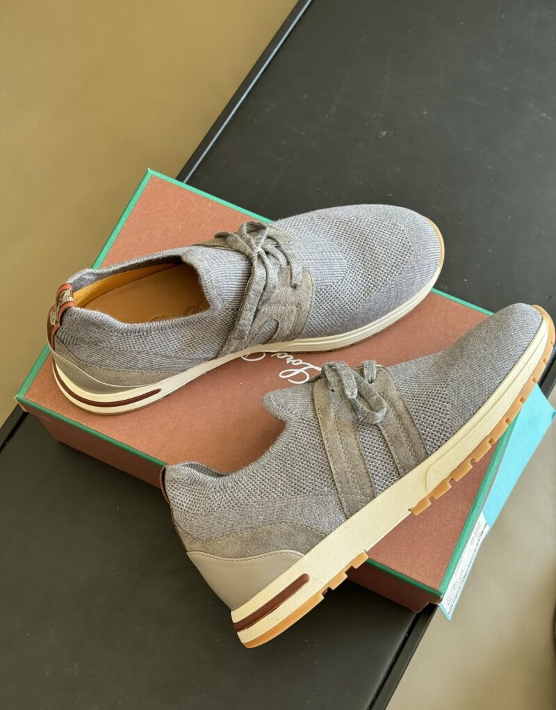 Loro Piana 360 Lp Lady Flexy Walk Sneaker Flannel Gray For Women - FAI7759 M579