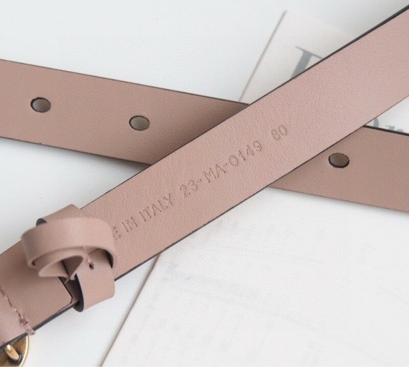 Christian Dior 30 Montaigne Reversible Belt Light Pink For Women