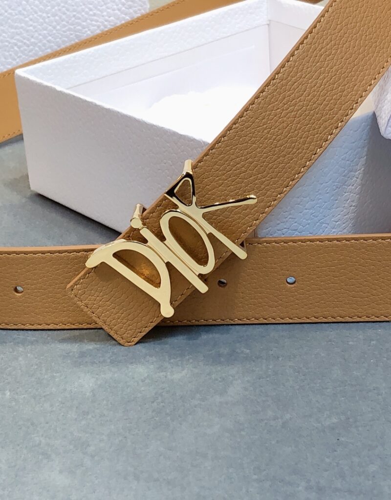 Christian Dior D-Fence Buckle Belt Brown For Women