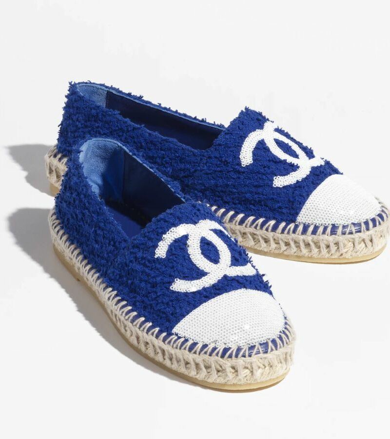 Chanel Espadrilles Dark Blue For Women- G45602 B16099 NW246