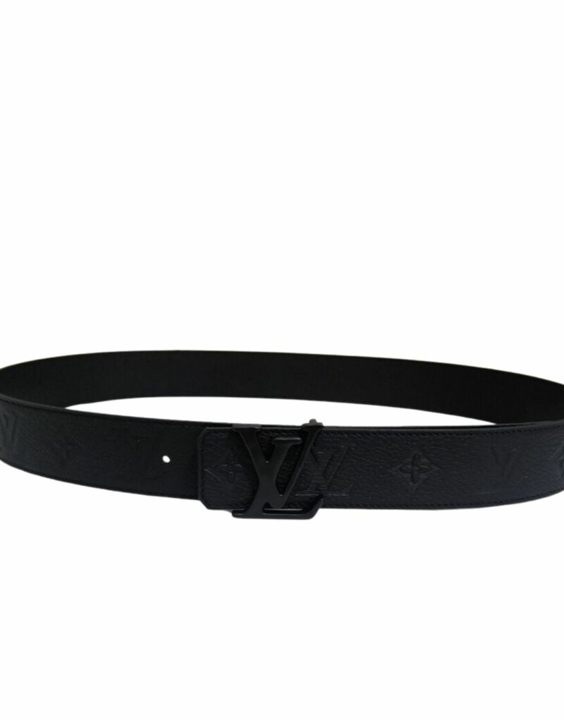 Louis Vuitton Black Buckle LV Iconic Monnogram Belt Black For Women