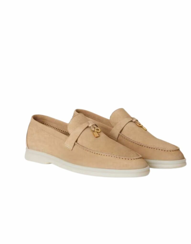 Loro Piana Summer Charms Walk Loafers Sandstone For Women - FAE5444 D044