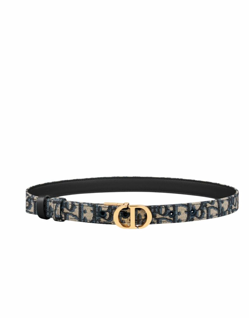 Christian Dior 30 Montaigne Reversible Belt Navy Blue For Women B0446UWEO_M928