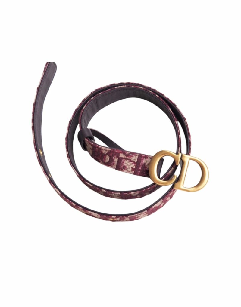 Christian Dior 30 Montaigne Reversible Belt Red For Women