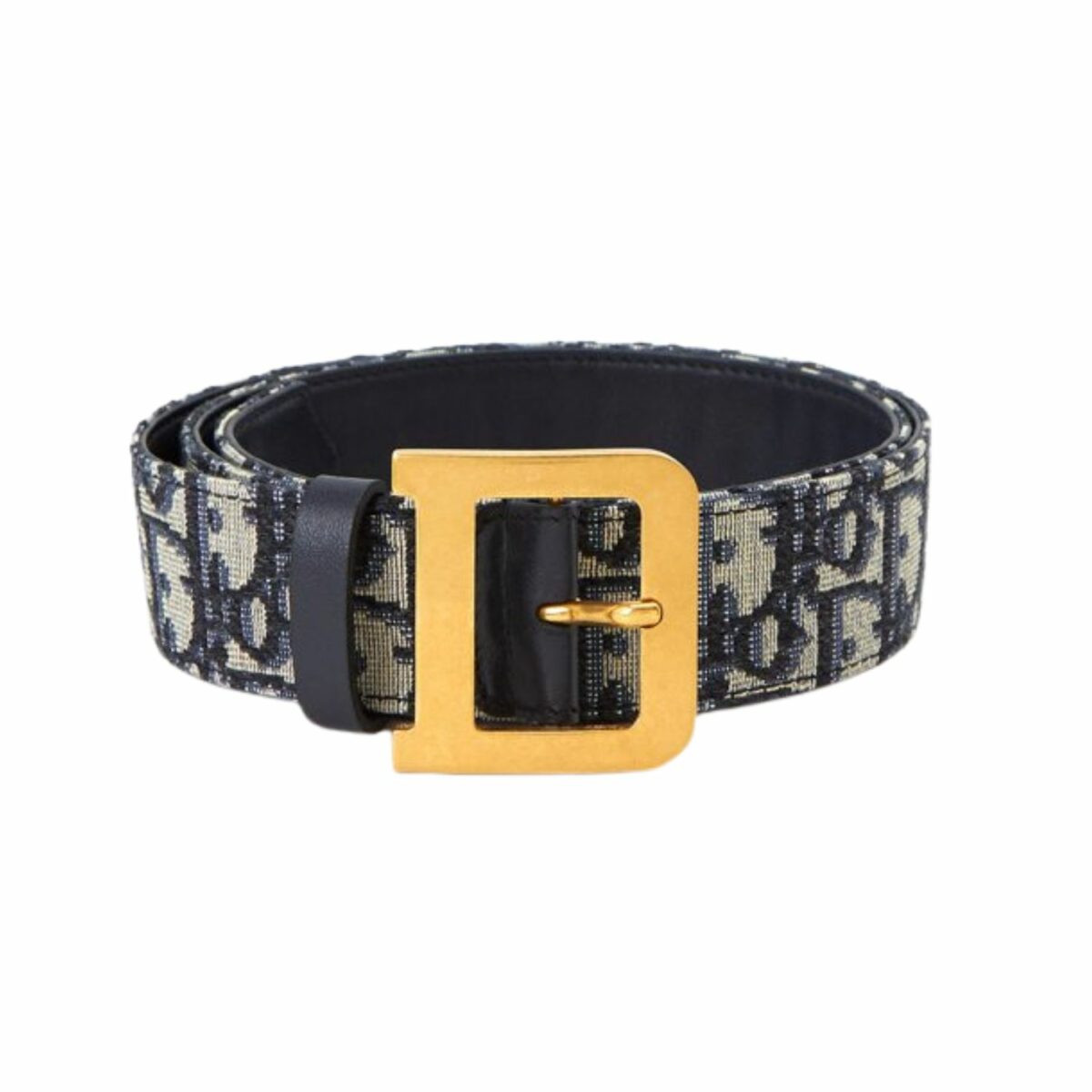 Christian Dior Oblique Belt Blue For Women