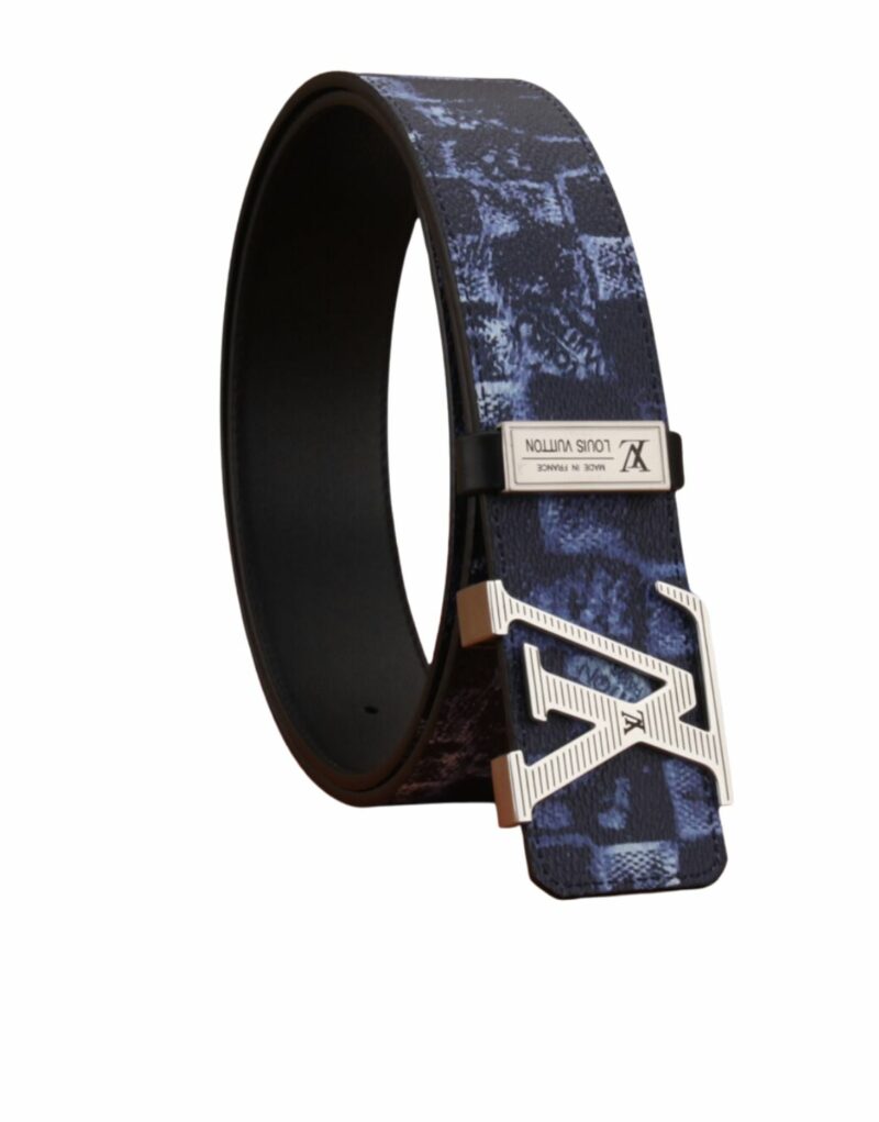 Louis Vuitton Damier Graphie Giant Canvas Belt Navy Blue For Women
