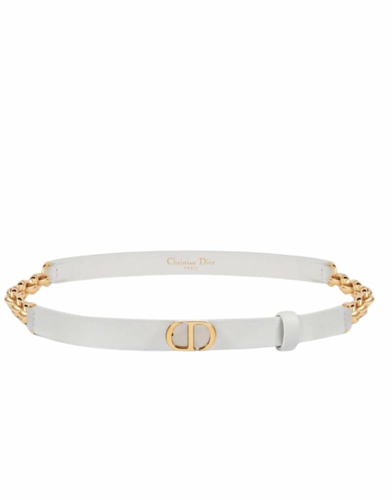 Christian Dior 30 Montaigne Belt White For Women