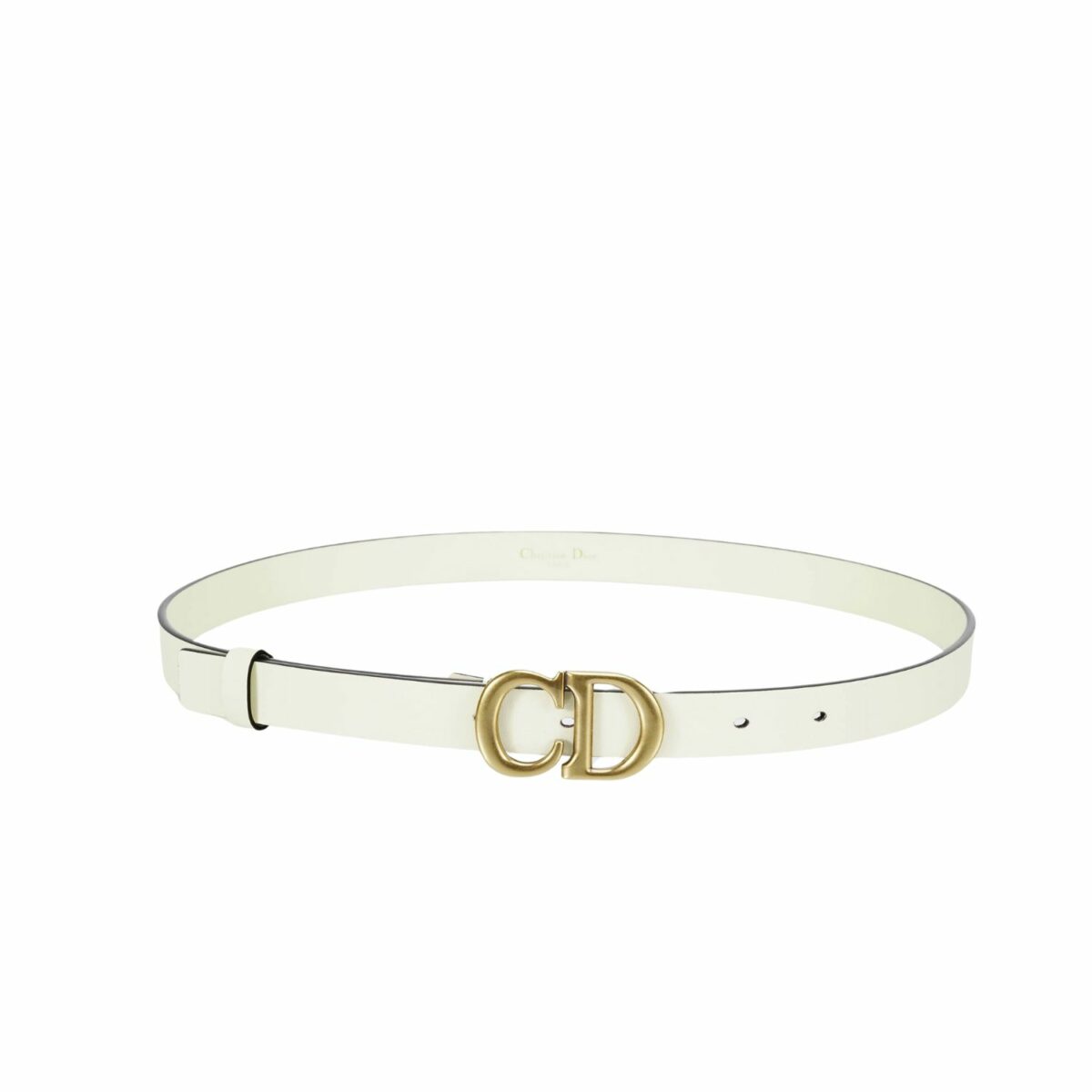 Christian Dior Saddle Belt White For Women B0042CWGH_M030