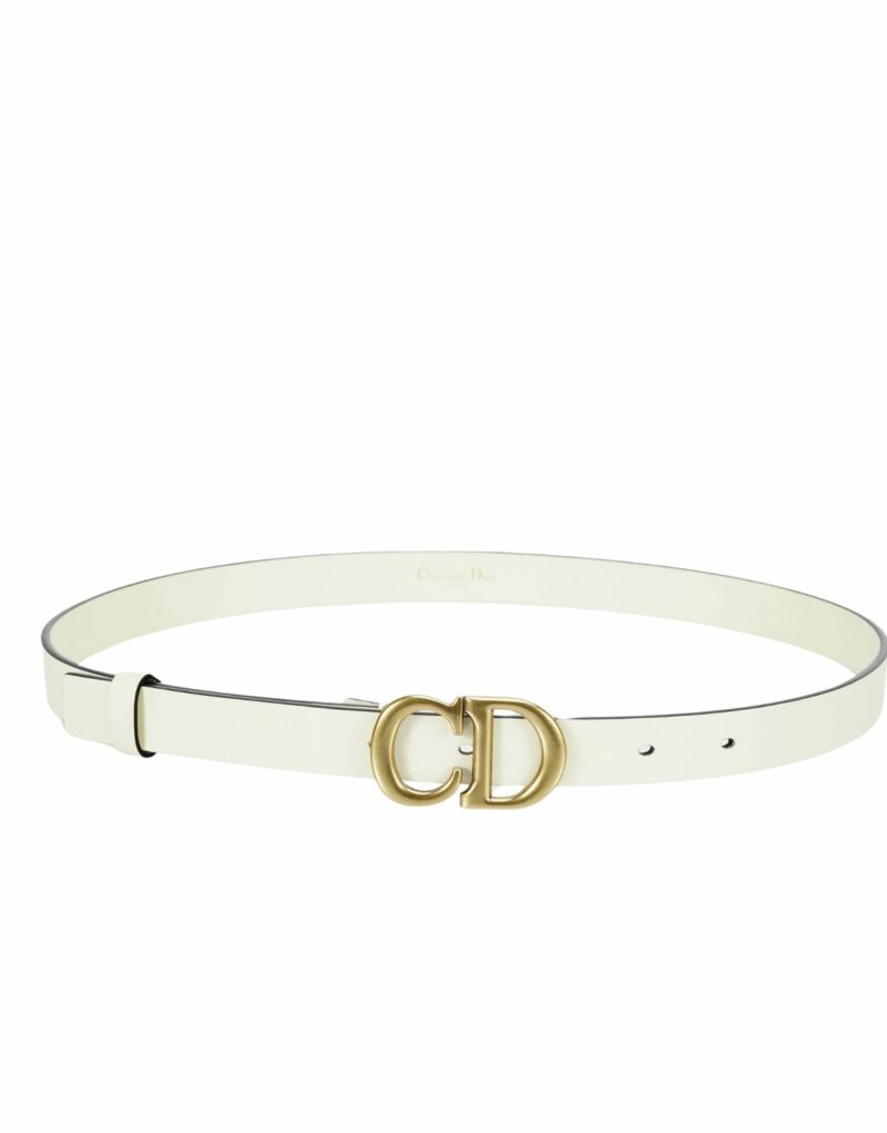 Christian Dior Saddle Belt White For Women B0042CWGH_M030