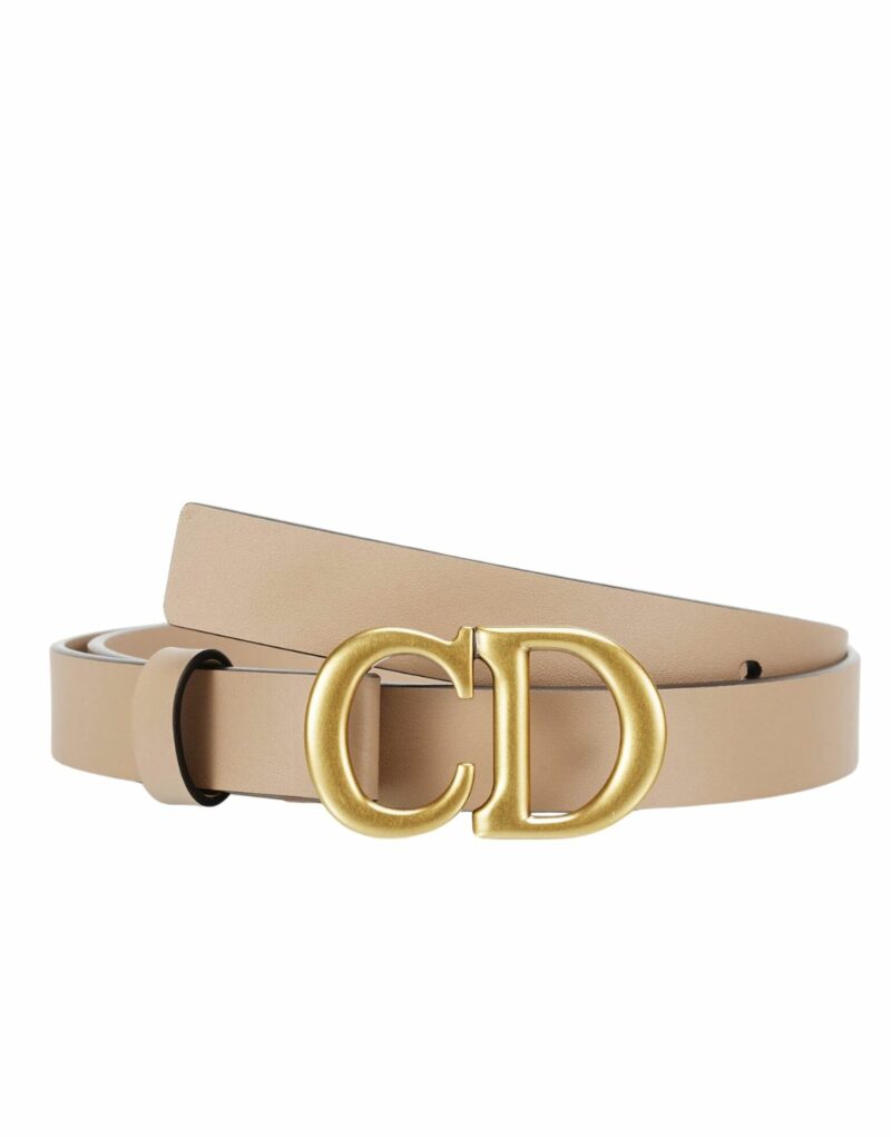 Christian Dior Saddle Belt Beige For Women