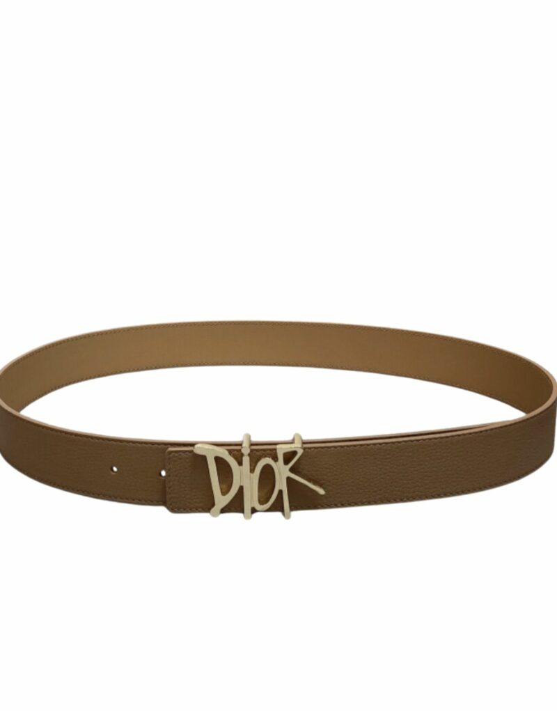 Christian Dior D-Fence Buckle Belt Brown For Women