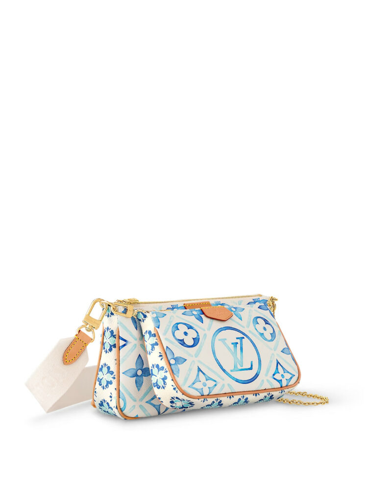 [True-to-ORIGINAL] Louis Vuitton Multi Pochette Accessoires Bag Blue For Women 9.4in/24cm M25374