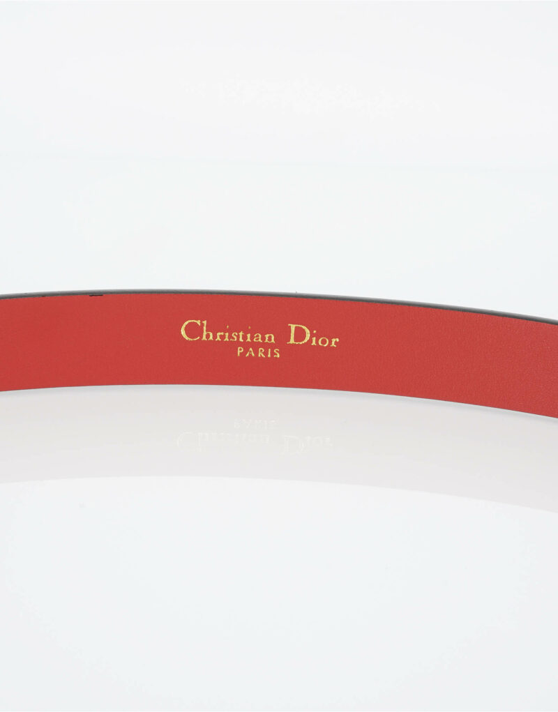 Christian Dior Saddle Belt Red For Women
