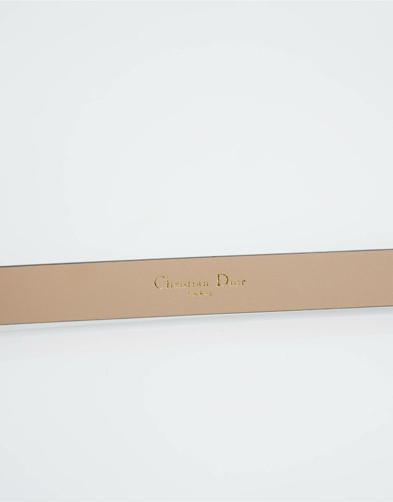 Christian Dior Saddle Belt Beige For Women