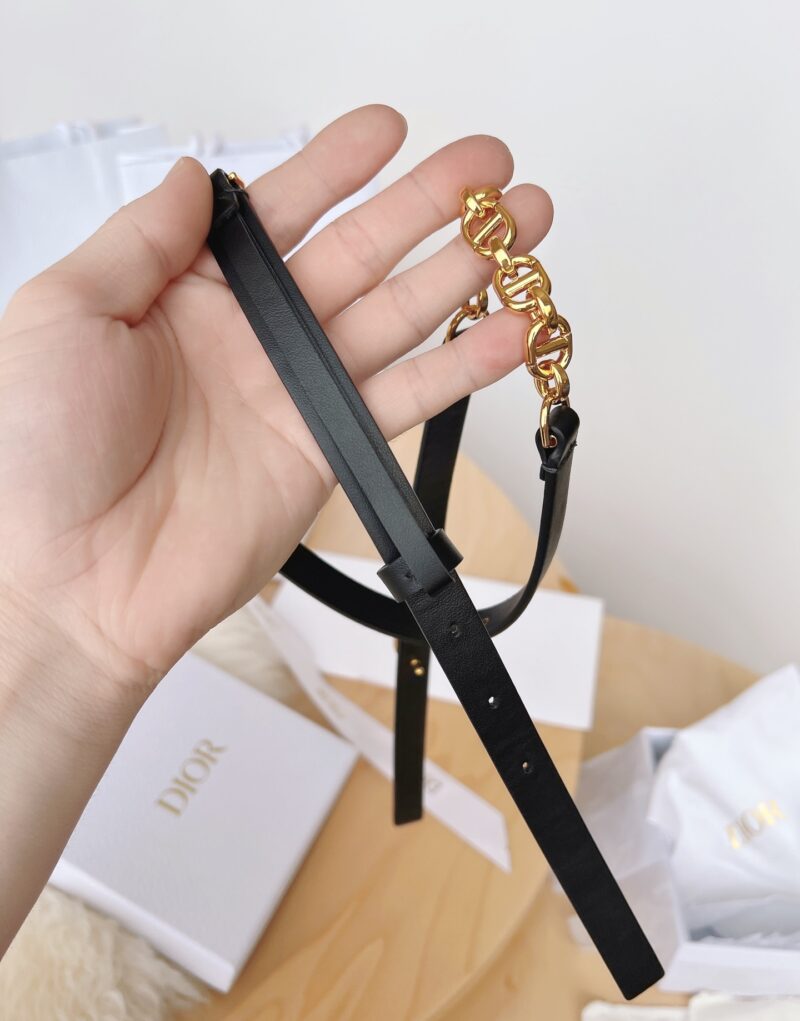Christian Dior 30 Montaigne Belt Black For Women