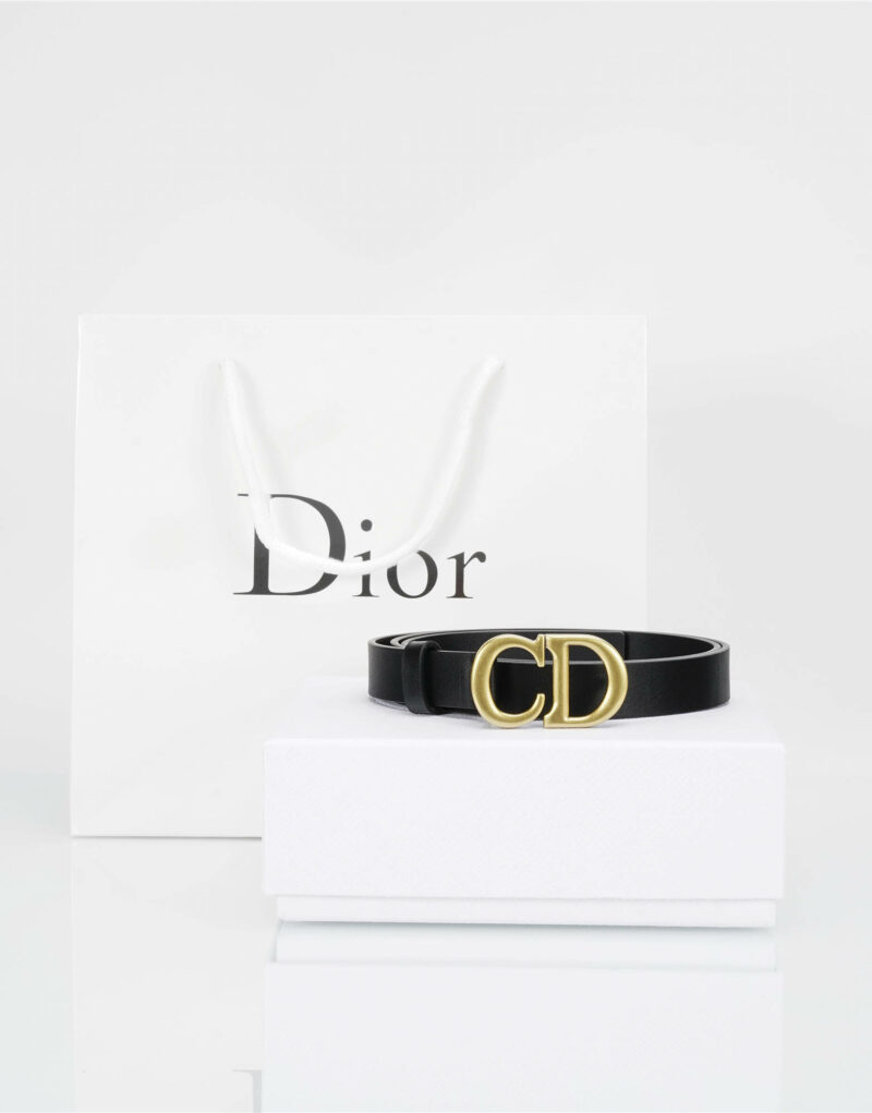 Christian Dior Saddle Belt Black For Women B0042CWGH_M900