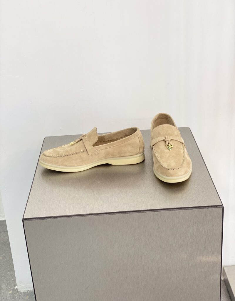 Loro Piana Summer Charms Walk Loafers Sandstone For Women - FAE5444 D044