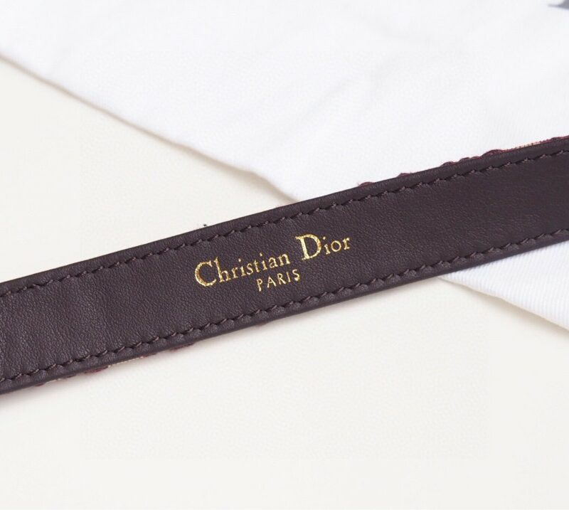 Christian Dior 30 Montaigne Reversible Belt Red For Women