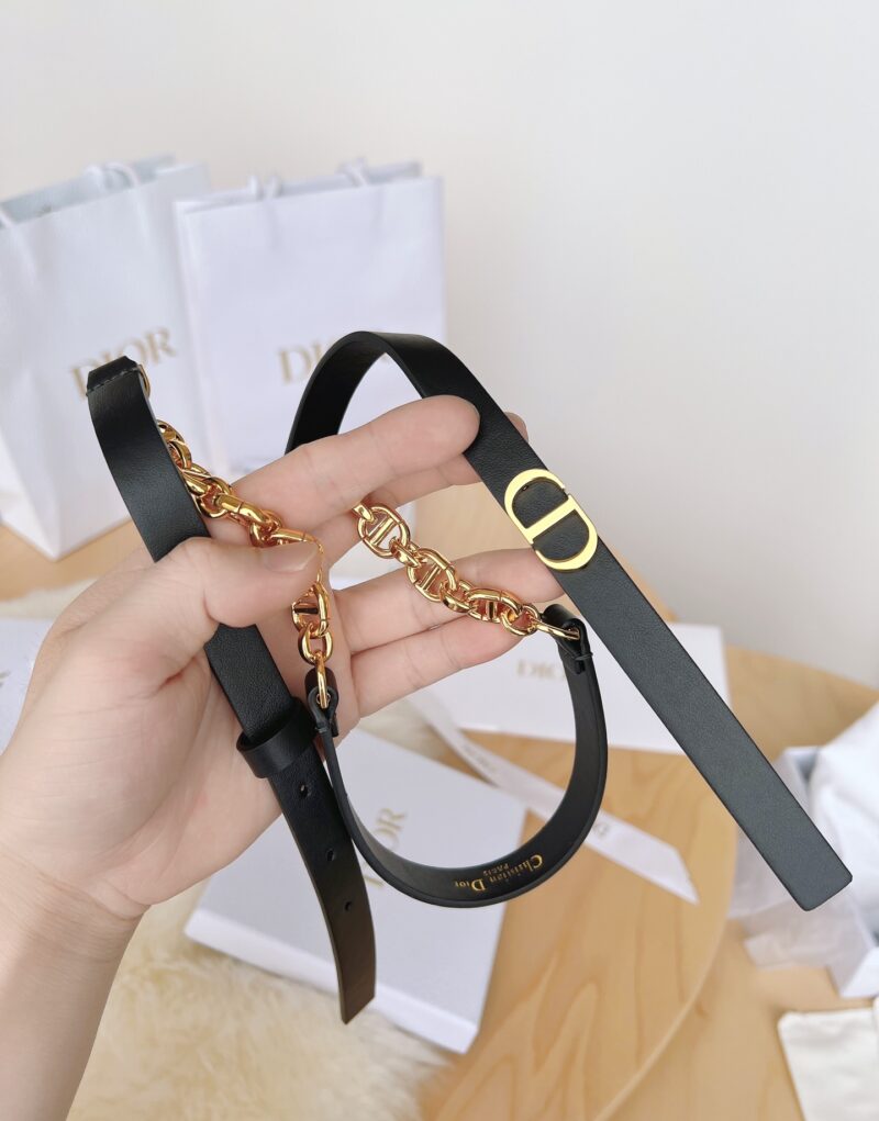 Christian Dior 30 Montaigne Belt Black For Women