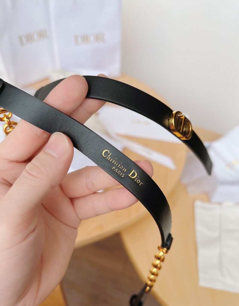 Christian Dior 30 Montaigne Belt Black For Women