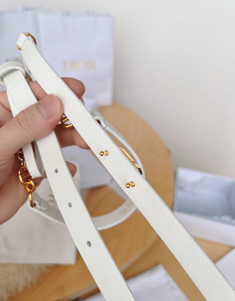 Christian Dior 30 Montaigne Belt White For Women