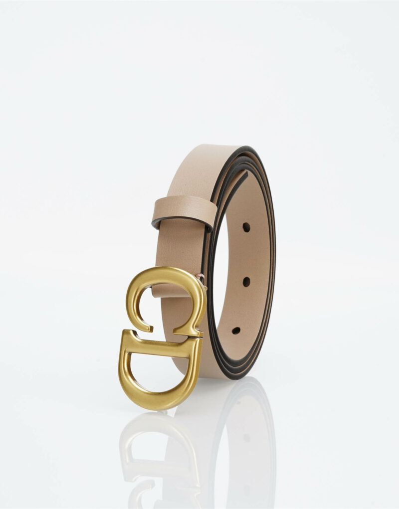 Christian Dior Saddle Belt Beige For Women
