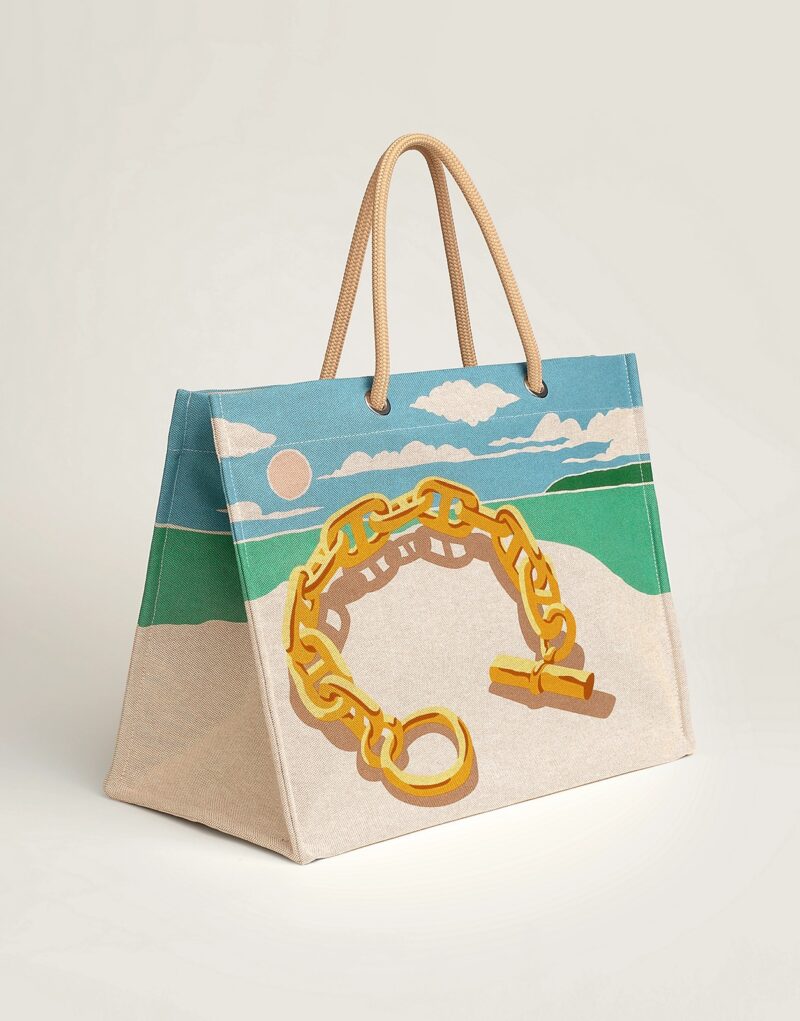 Hermes Escale A La Plage Beach Bag For Women 19.3 Inches / 49 Cm - H103743M 02