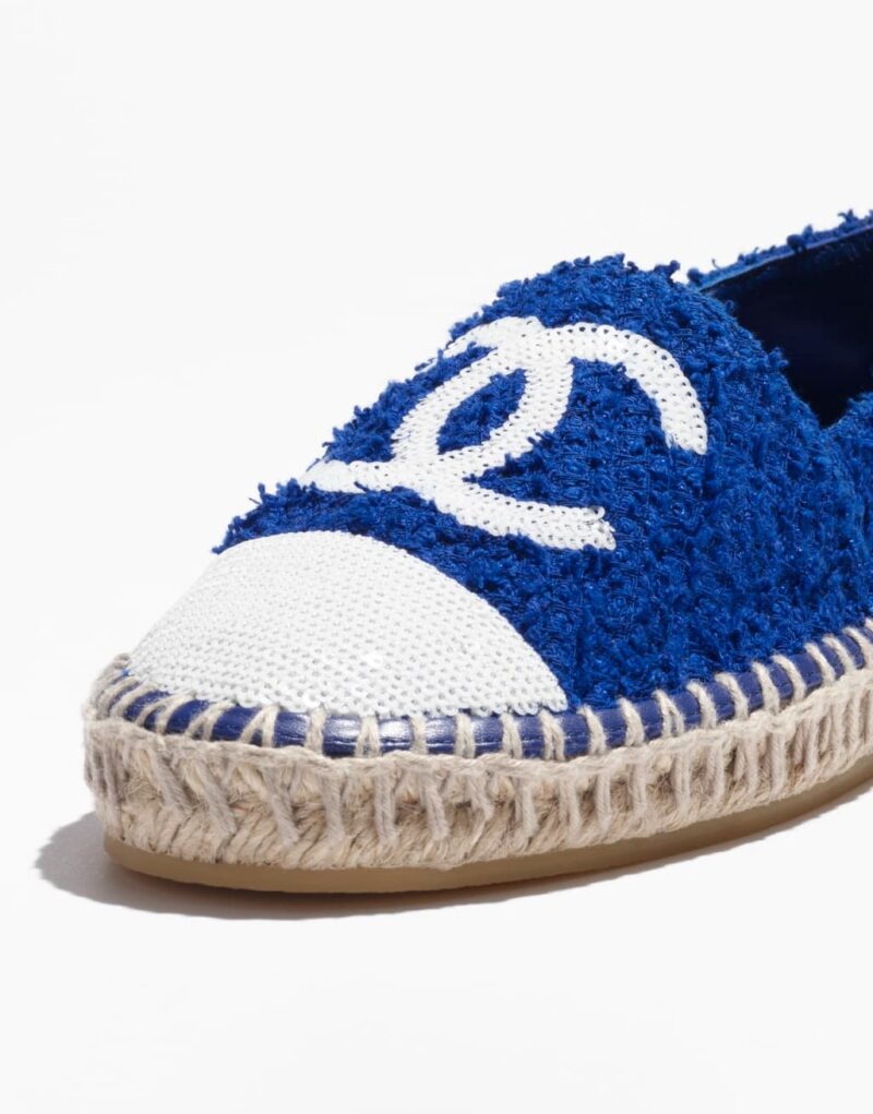 Chanel Espadrilles Dark Blue For Women- G45602 B16099 NW246