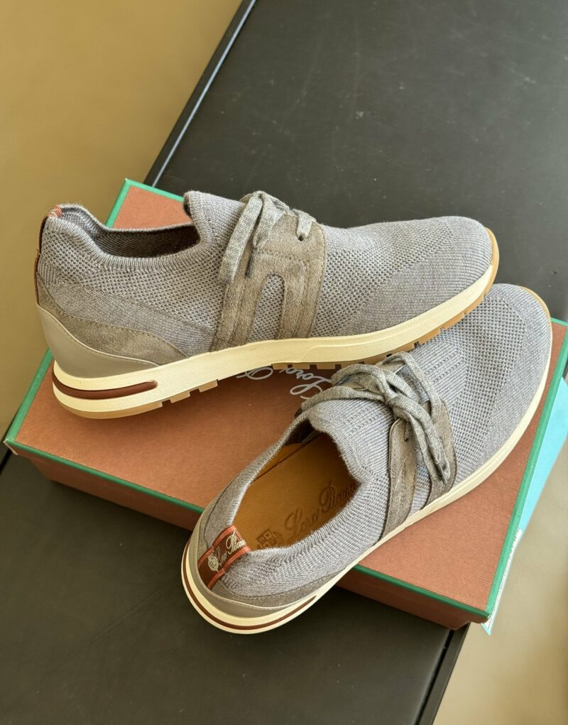 Loro Piana 360 Lp Lady Flexy Walk Sneaker Flannel Gray For Women - FAI7759 M579