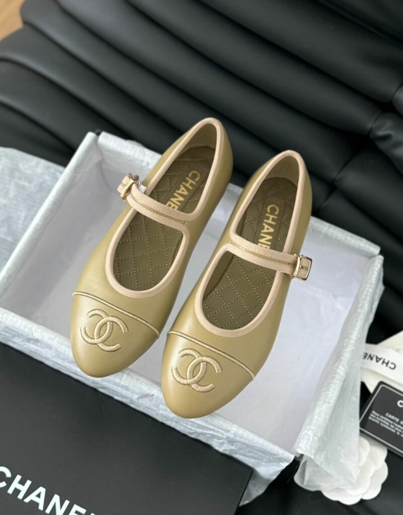 Chanel Mary Janes 24SS Yellow For Women