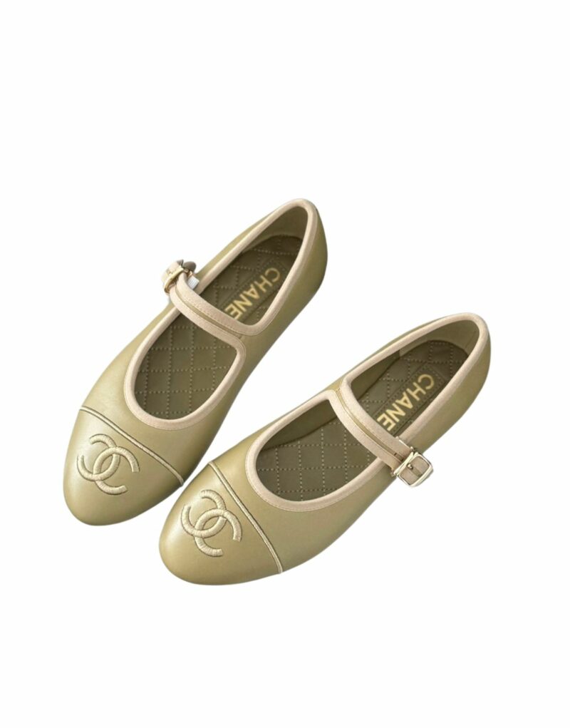 Chanel Mary Janes 24SS Yellow For Women