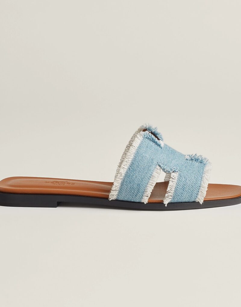 Hermes Oran Sandal Bleu Clair For Women- H241060Z CB340