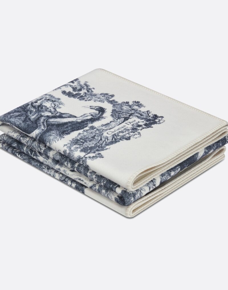 Dior Toile de Jouy Sauvage Blanket Navy Blue 34JOU350I102_C540