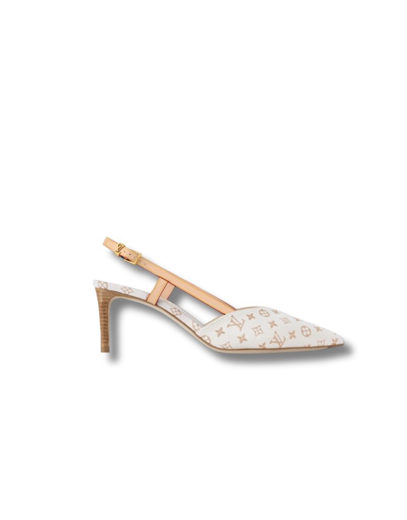 Louis Vuitton Allure Slingback Pump Beige For Women 1ADBVD