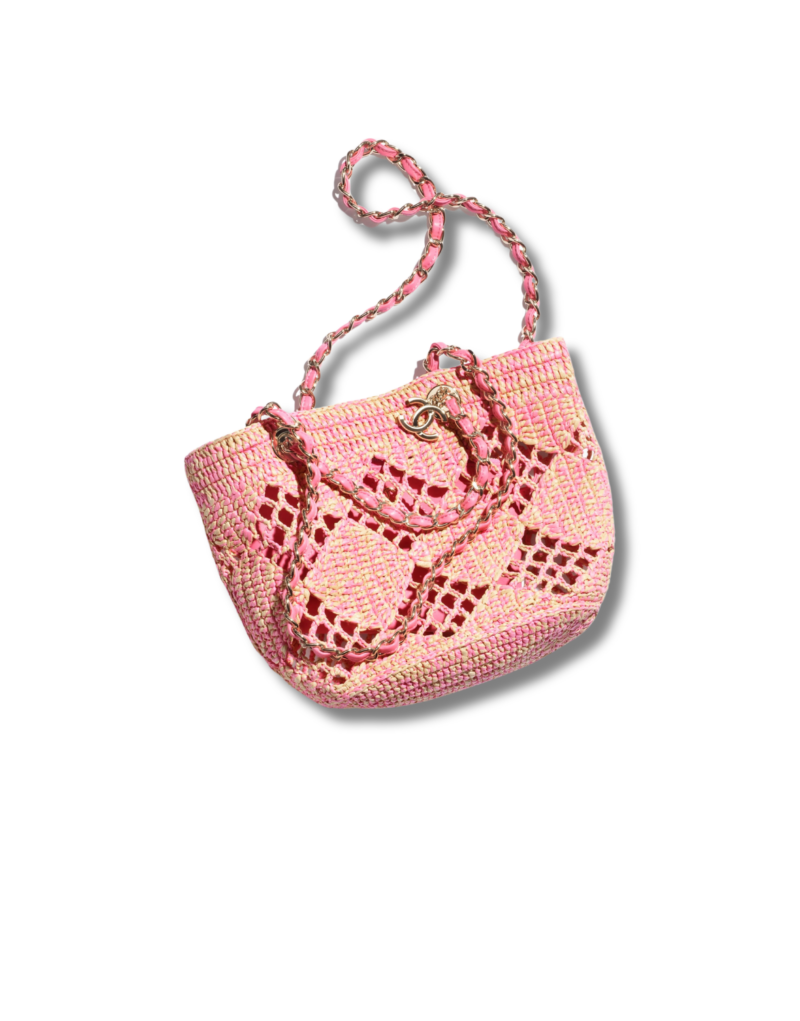 Chanel Small Shopping Bag Beige And Pink For Women AS4714 B15546 NW425
