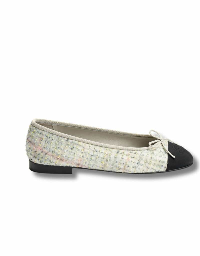 Chanel Ballet Flats Light Yellow For Women G02819 B17930 NZP28