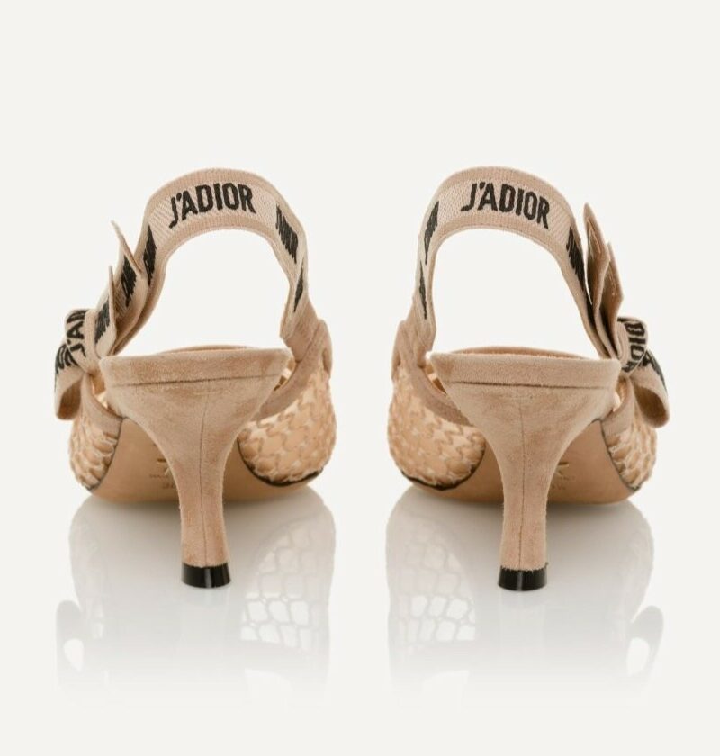 Christian Dior J’adior Suede Slingback Pump Beige For Women