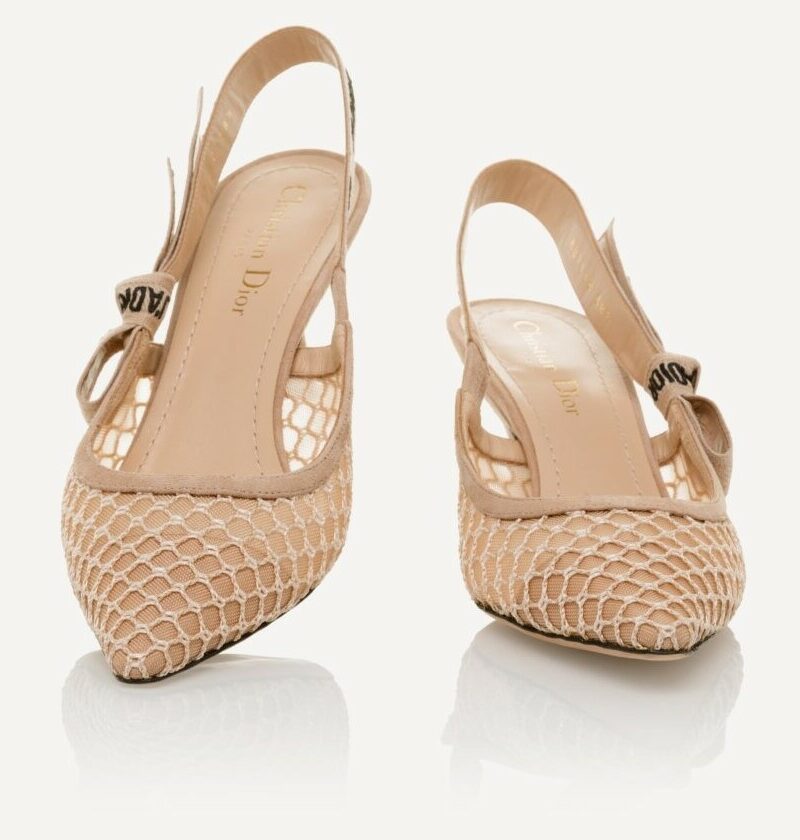 Christian Dior J’adior Suede Slingback Pump Beige For Women