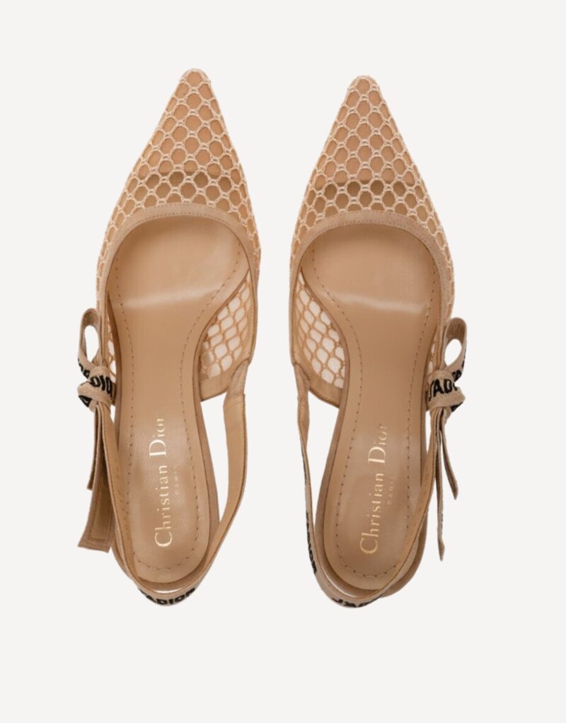Christian Dior J’adior Suede Slingback Pump Beige For Women