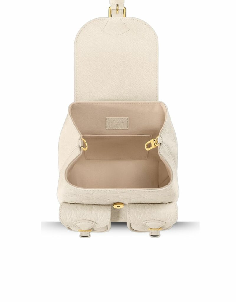 Louis Vuitton Backup Monogram Empreinte Cream For Women 20cm/7.9in M47106