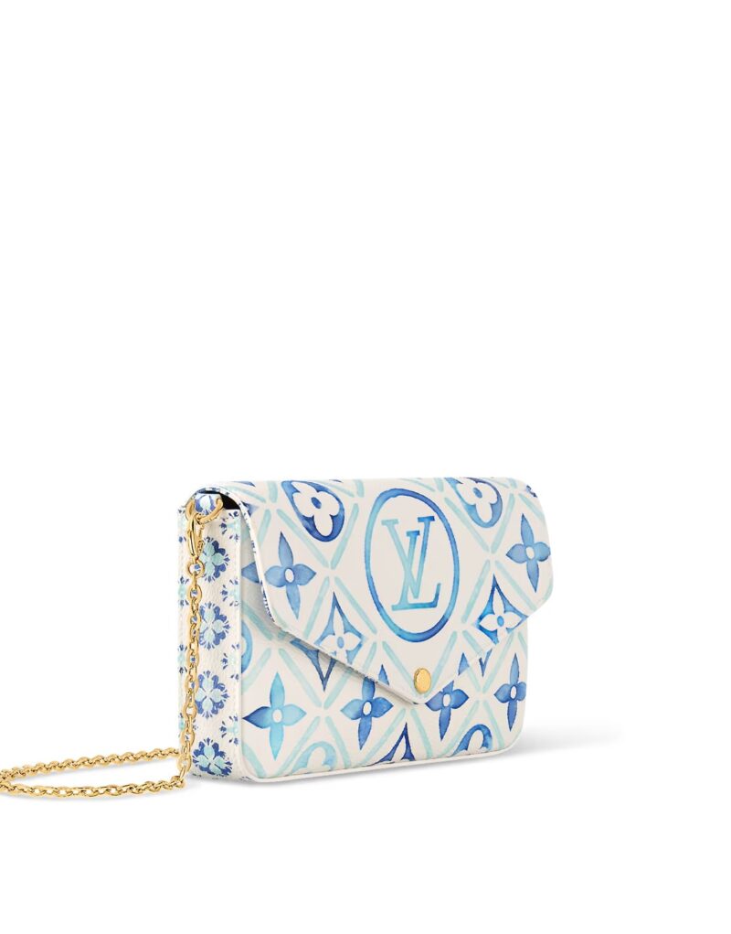 Louis Vuitton Félicie Pochette Bag Blue For Women 8.3in/21cm M11459