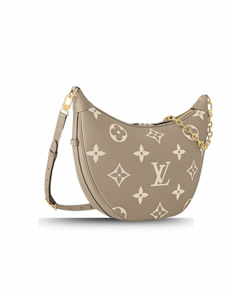 Louis Vuitton Loop Hobo Monogram Empreinte Grey/Cream For Women 38cm/15in M46738