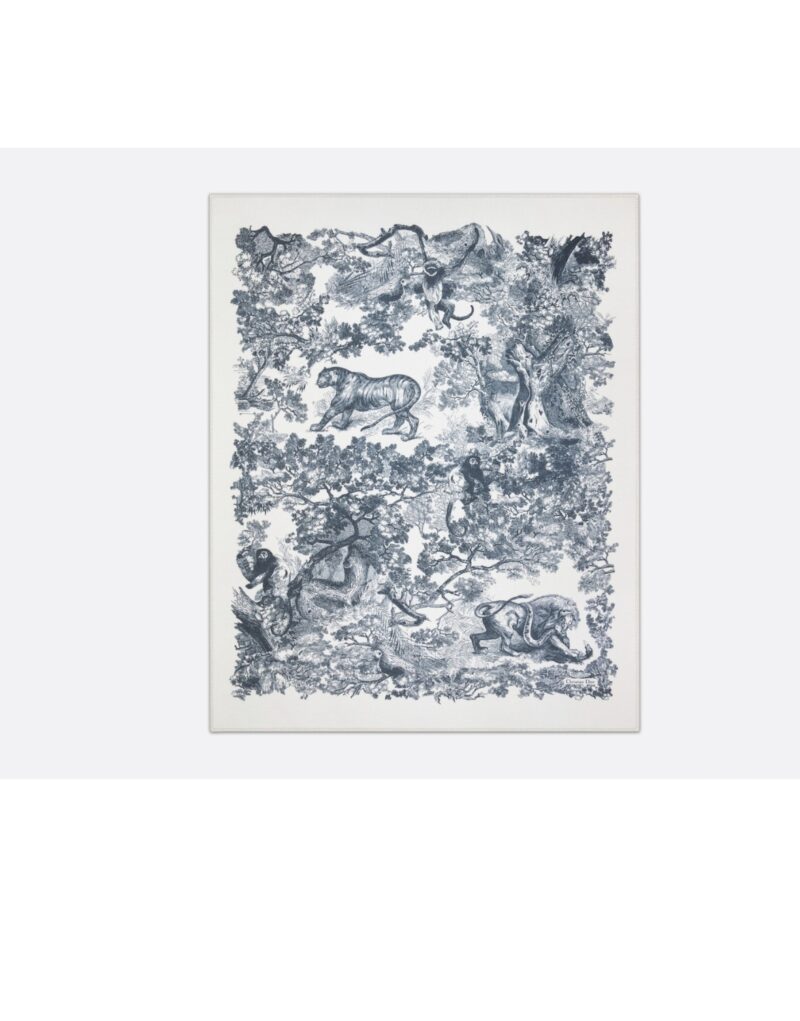 Dior Toile de Jouy Sauvage Blanket Navy Blue 34JOU350I102_C540
