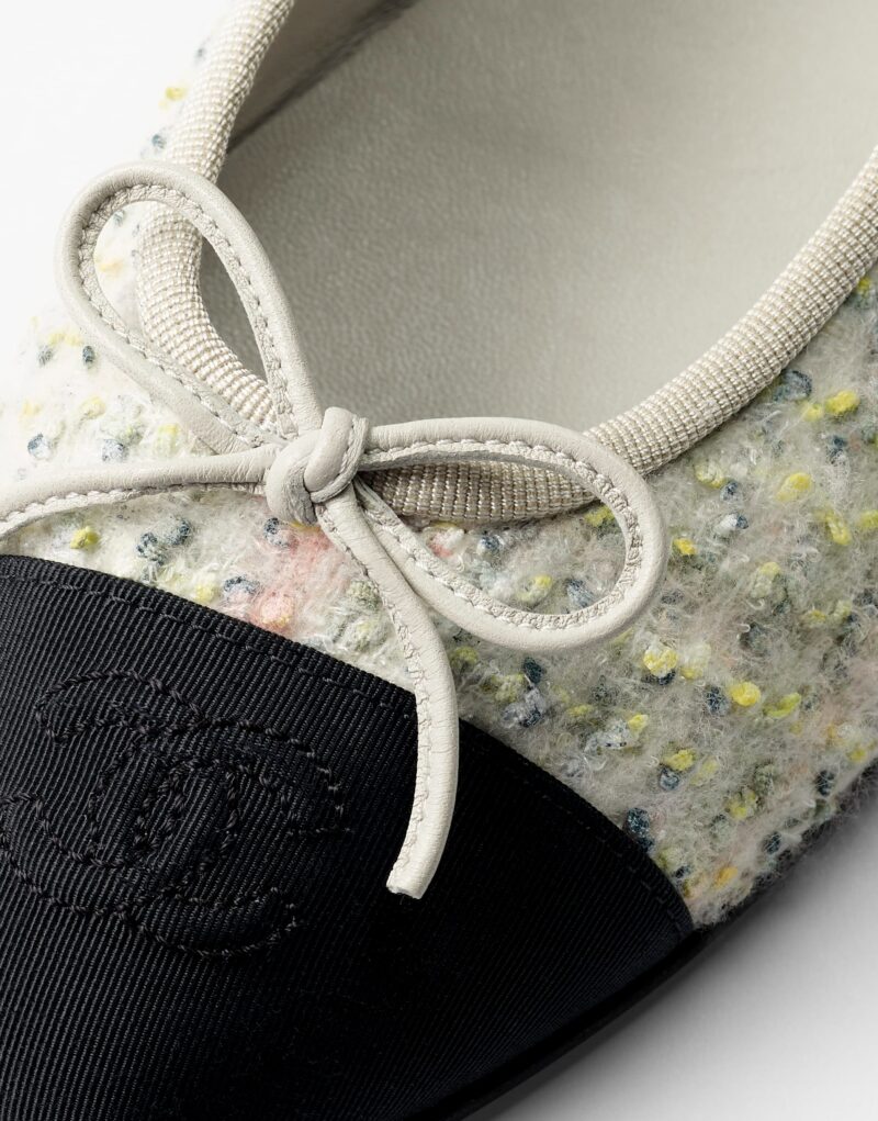 Chanel Ballet Flats Light Yellow For Women G02819 B17930 NZP28