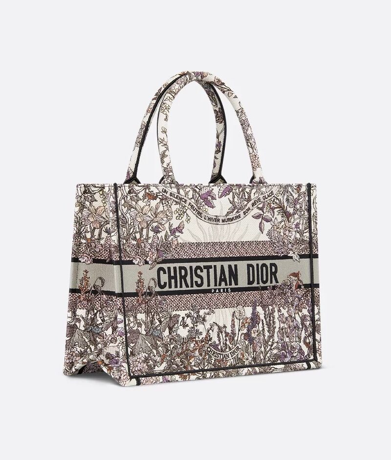 Christian Dior Medium Dior Book Tote White For Women 14in/36cm M1296ZEBQ_M20E