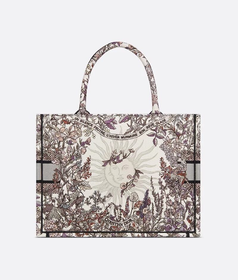 Christian Dior Medium Dior Book Tote White For Women 14in/36cm M1296ZEBQ_M20E