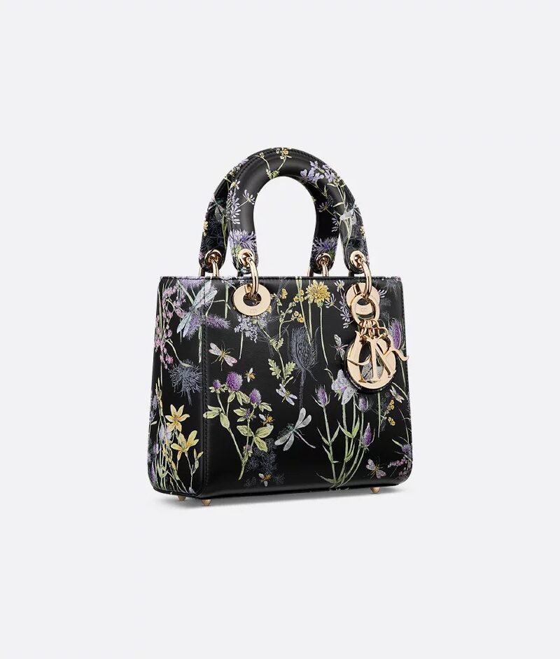 Christian Dior Small Lady Bag Black For Women 8in/20cm M0531OZBL_M911