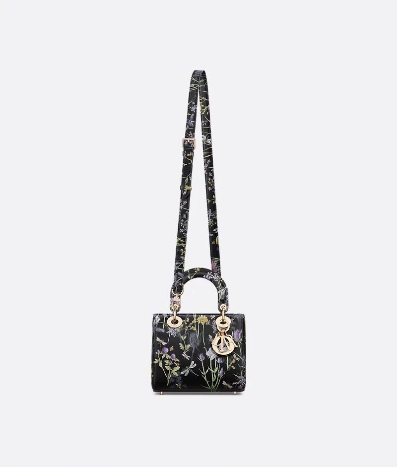Christian Dior Small Lady Bag Black For Women 8in/20cm M0531OZBL_M911